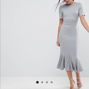 ASOS MIDI Dress with Godet Pep Hem